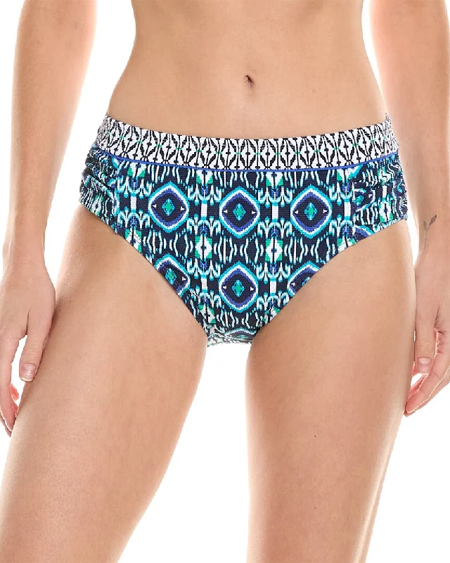 Tommy Bahama Island Cays Ikat High-Waist Bikini Bottom Bikini with tassel details, Chic, Fun, Sexy