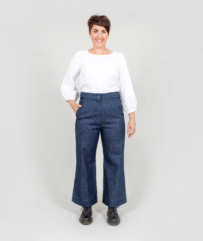 The Sailor Jeans - Indigo Stylish Shredded Denim Jeans