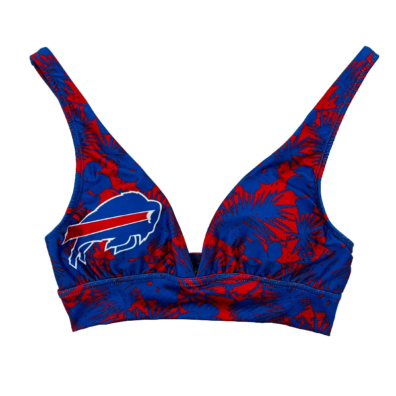 Women's Buffalo Bills Floral Bikini Top Tie-dye bikini, Fun, Trendy, Stylish