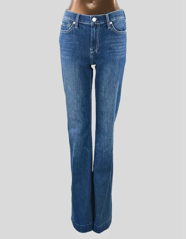 7 for All Mankind wide leg jeans - 27 US Comfortable Full-Length Denim Jeans