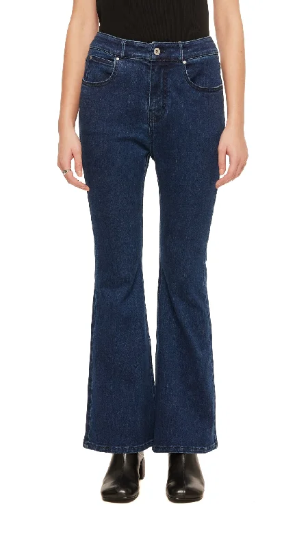 Boot-Cut Jeans Stylish High-Rise Mom Jeans