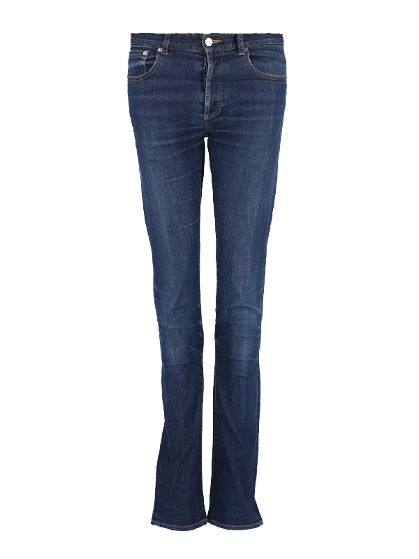 dark wash slim jeans Trendy Classic Fit Jeans