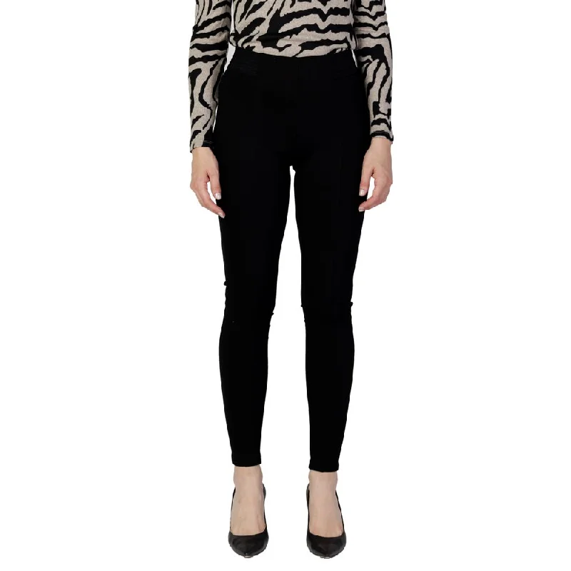 Black Viscose Jeans & Pant Cozy Wide-Legged Jeans