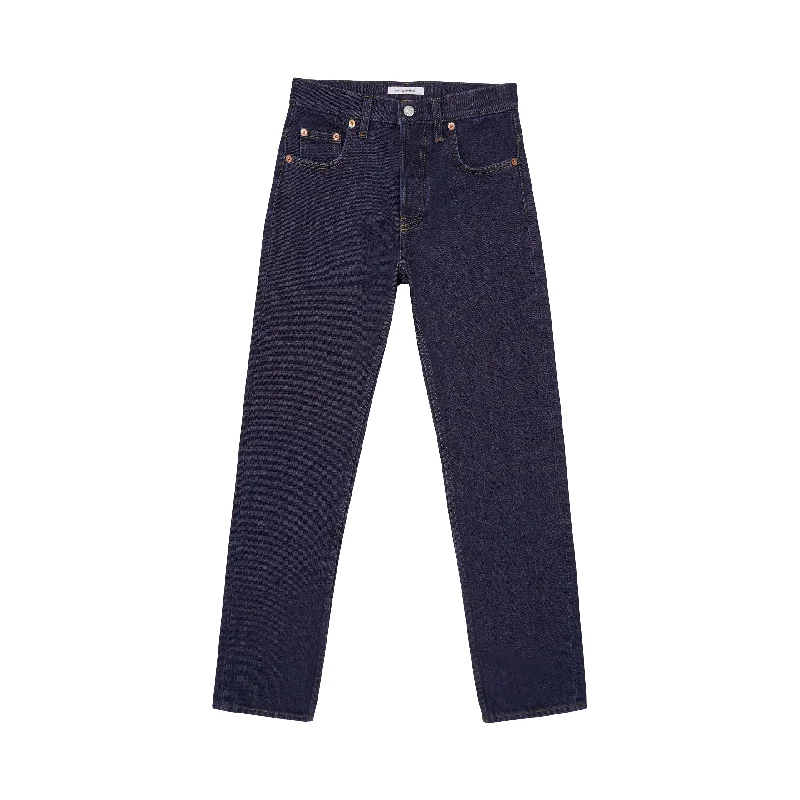 Straight Leg Jeans (One Wash Navy) Comfortable Straight-Legged Denim