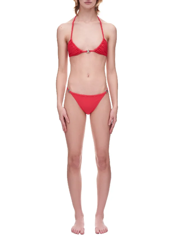 Micro-Buckle Bikini (AAWBC0017FA01-RED) Bandeau bikini, Strapless, Chic, Comfortable