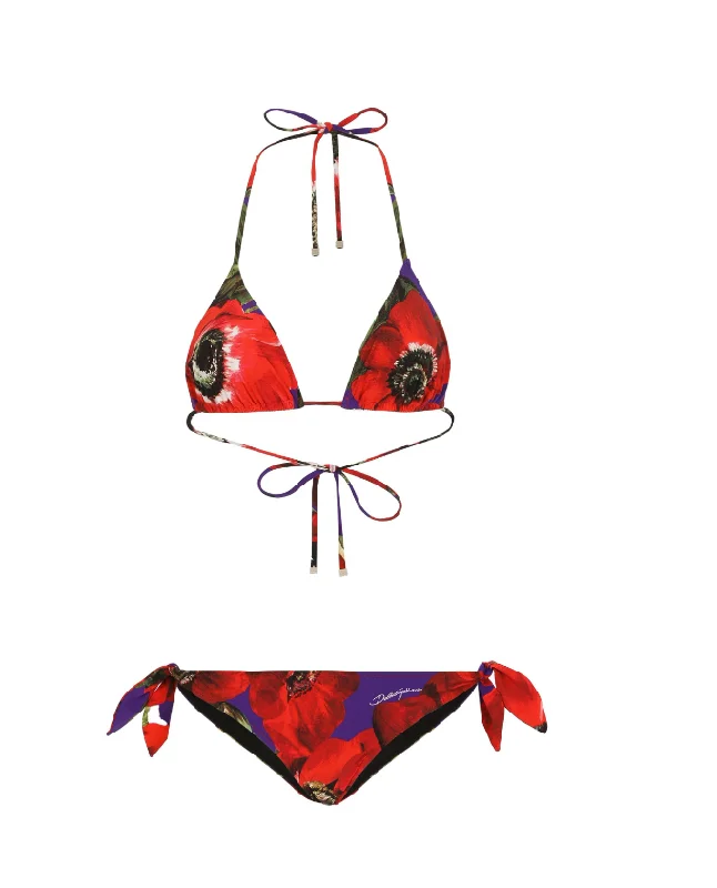 Dolce & Gabbana Anemone  bikini set Off-shoulder bikini, Elegant, Sexy, Comfortable