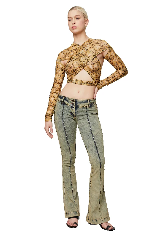 HARLEY JEANS (OBLIVION) Chic Cropped Jeans