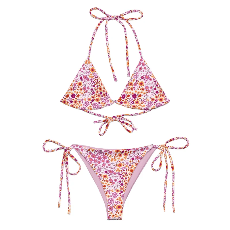 Lesbian Flowers String Bikini Polka dot bikini top, Fun, Retro, Trendy