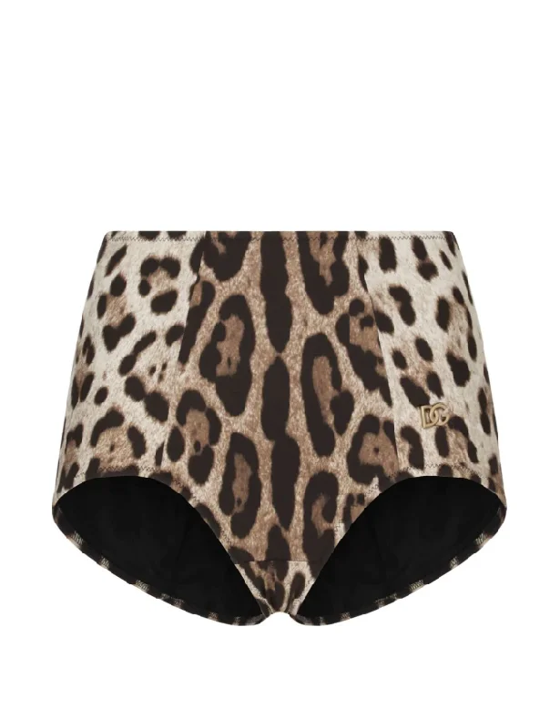 Dolce & Gabbana leopard-print high-waisted bikini bottom Off-shoulder bikini, Sexy, Stylish, Comfortable