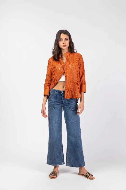 Toxik 3 Flare Jeans Chic Cropped Jeans