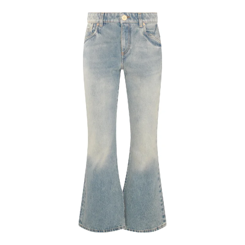 Balmain Jeans Stylish Paperbag Waist Denim