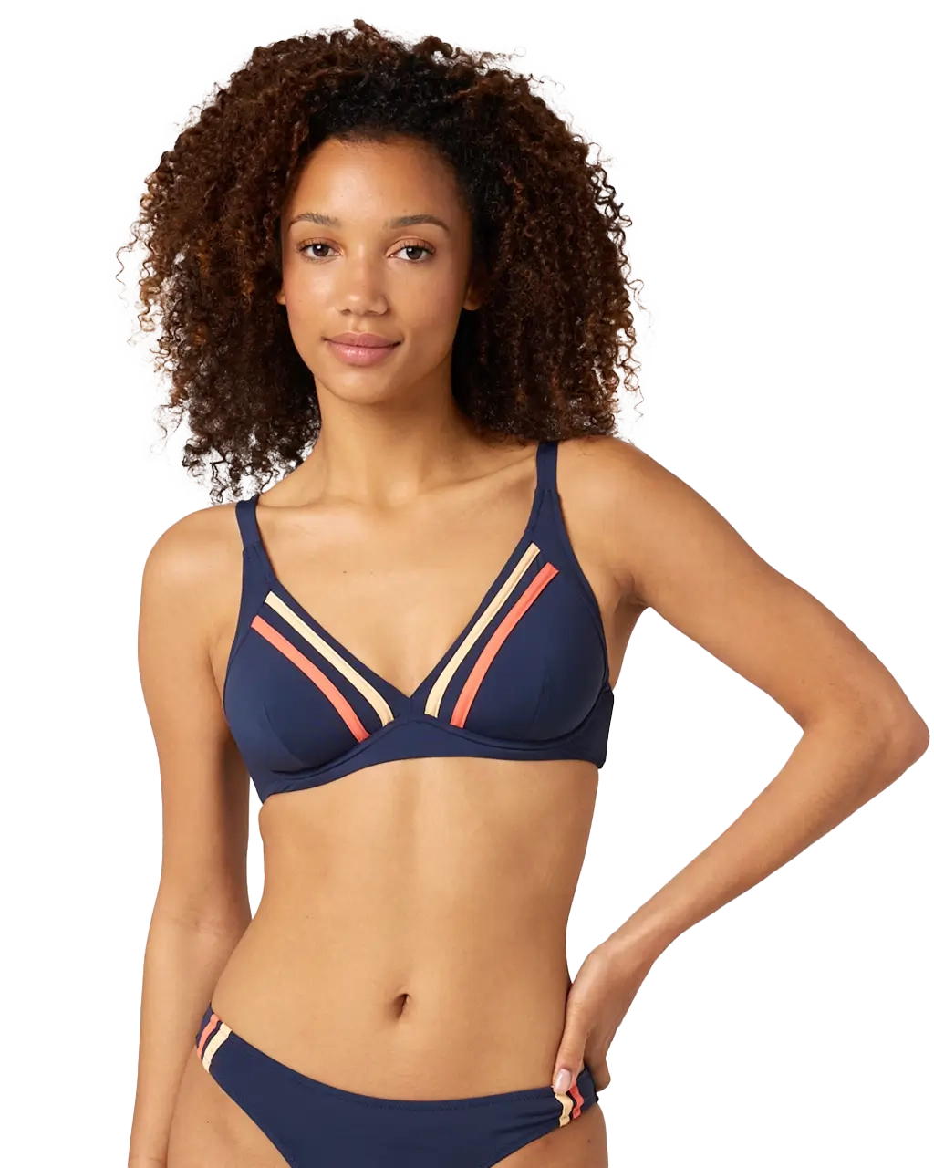 Day BreakC- D Tri Bikini Top in Navy Adjustable bikini, Custom fit, Comfortable, Sexy