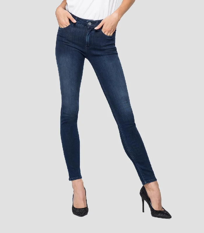 Replay Luzien WHW689 41A 771 007 Skinny Highwaist Jeans Elegant Bootcut Fit Jeans