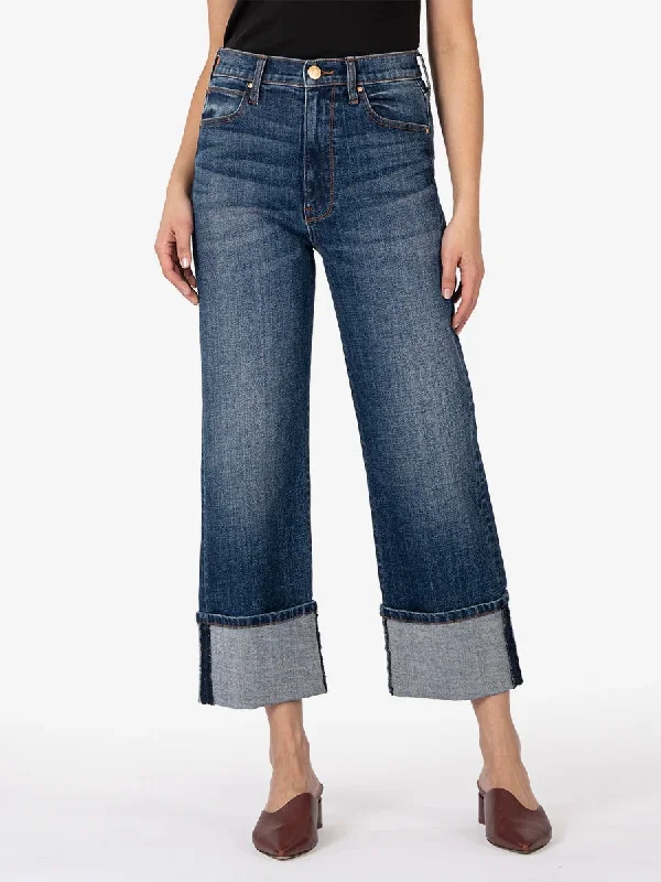 Kut Jeans : Sienna High Rise Denim Classic Blue Denim Jeans