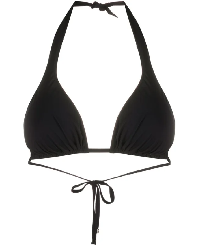 Dolce & Gabbana tied triangle bikini top One-piece bikini, Swimwear, Stylish, Trendy