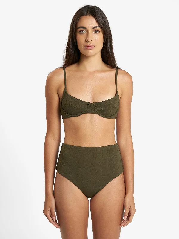 Adira Underwire Bikini Top - Tarmac Cutout bikini, Sexy, Trendy, Fashionable