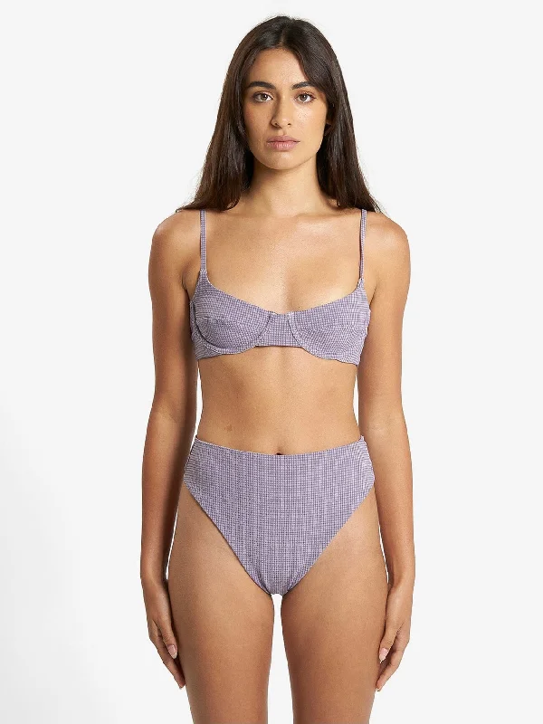 Paradise Code 90s High Cut Bikini Bottom - Storm Grey Cross-back bikini, Trendy, Sexy, Comfortable