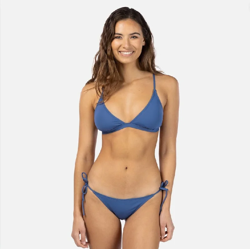 Rip Curl Classic Surf Crossback Triangle Bikini Top - Vintage Navy Skirted bikini, Feminine, Trendy, Comfortable