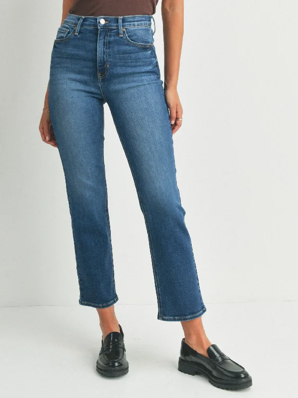 Just Black Denim : Classic Straight Jean Fashionable Mom Jeans