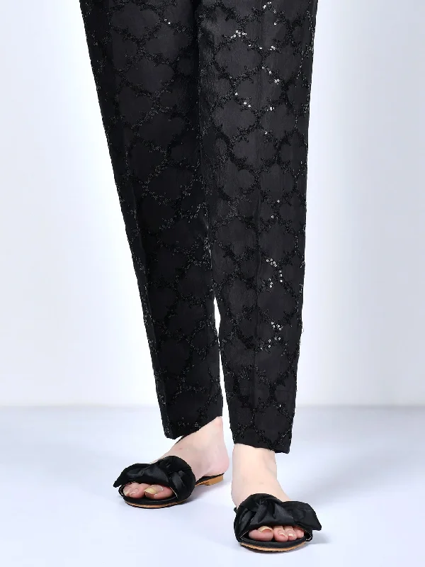 Embroidered Silk Pants Formal Dress Pants