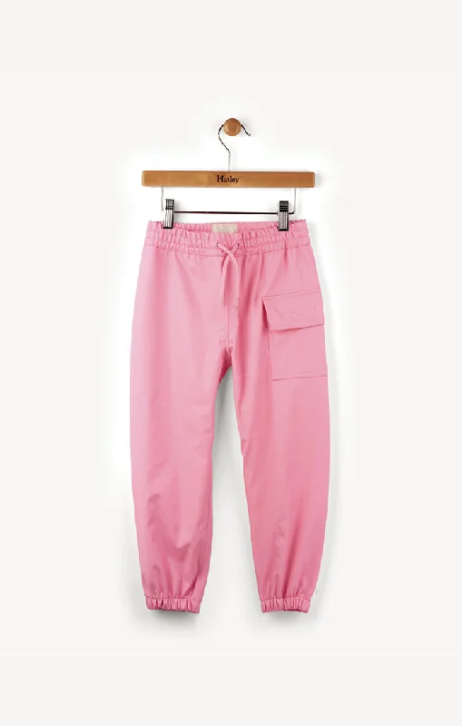 Splash Pants - Pink Elegant Palazzo Trousers