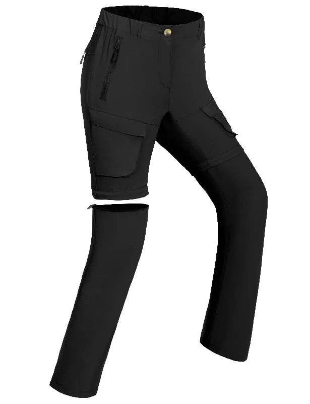 Womens Convertible Zip Off Quick Dry Pants for Travel, Outdoor Classic Straight Pants