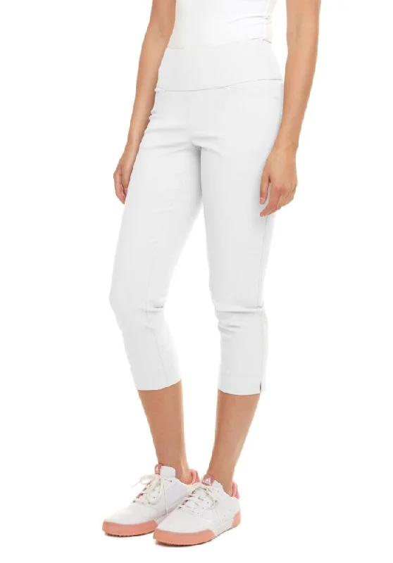 Swing Contro 24" Masters Crop Pant - White Comfy Athletic Pants