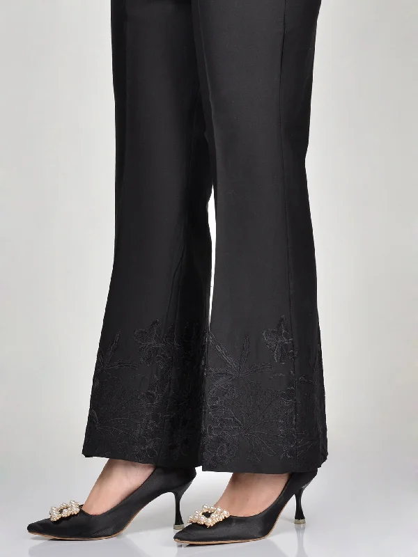 Embroidered Cambric Pants Soft Stretch Pants