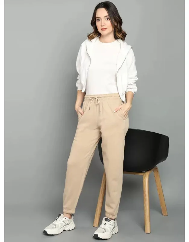 Jogger Pant in Skin Comfortable Wide-Leg Pants