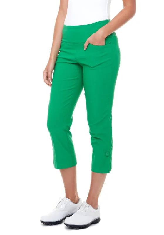 Swing Control Cropped Ankle Vent Golf Ankle Pant - JELLY BEAN Chic Capri Pants