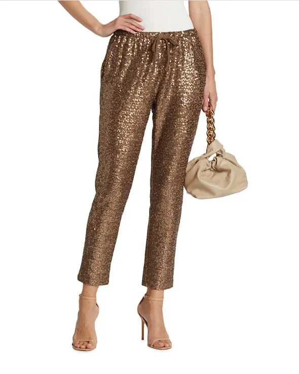 "Oxford" Sequin Pants Elegant Dress Pants