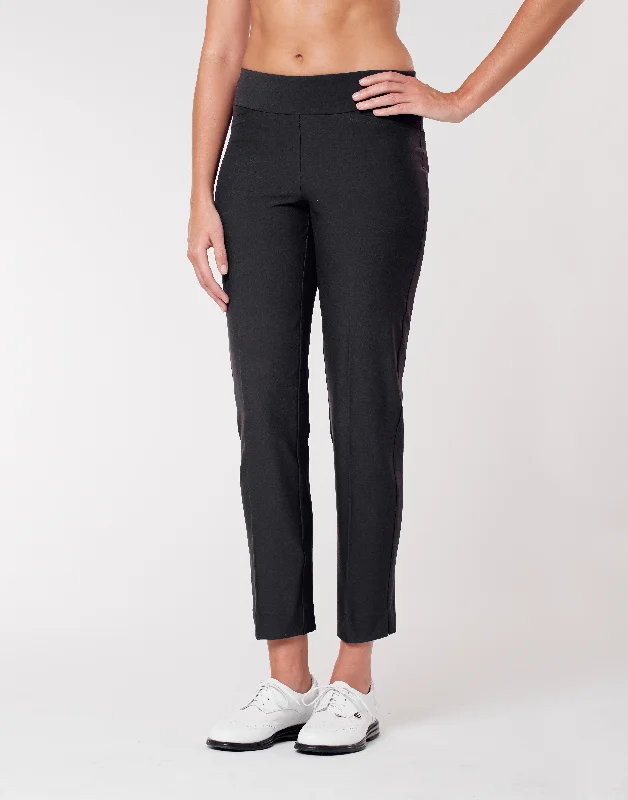 Tail Activewear Mulligan Pant Onyx Relaxed High-Waist Trousers