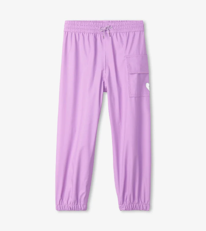 Splash Pants - Lilac Relaxed Fit Trousers