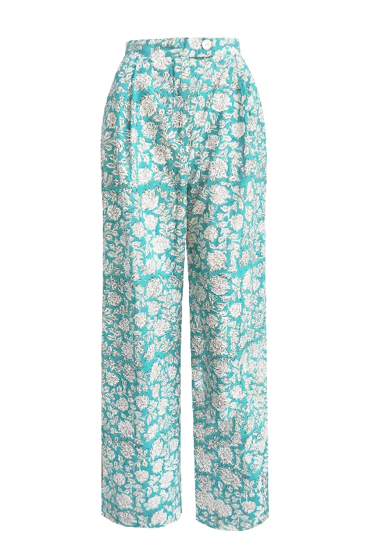 Gokarna Pant (Green) Formal Linen Trousers