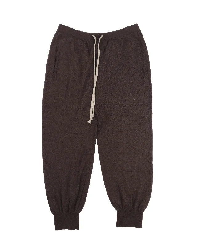 FW20 Performa Cashmere Track Pants Comfy Zip-Up Pants