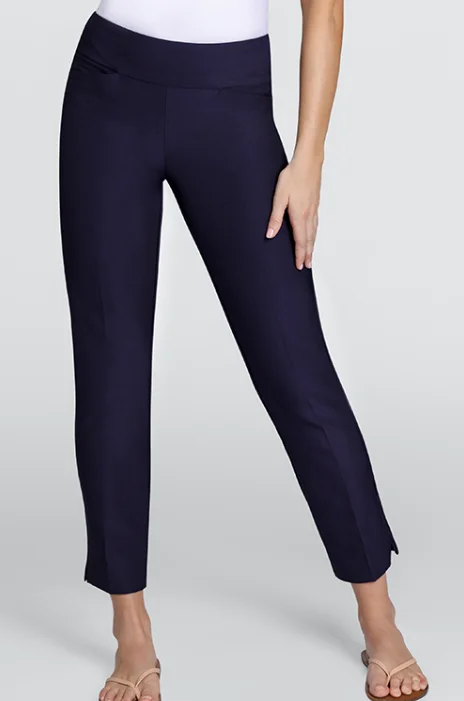 Tail Activewear Mulligan Ankle Pant in ONYX  | SPF 40 Elegant High-Waist Pants