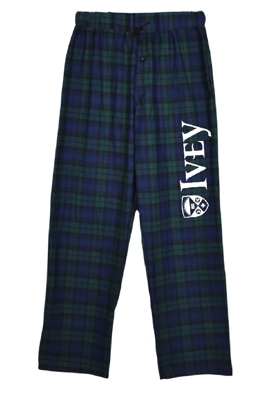 Ivey Plaid Pajama Pant Elegant Trouser Pants