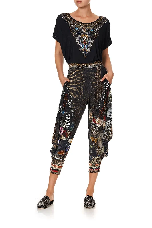 JERSEY DRAPE PANT WITH POCKET TREASURE CHASER Classic Cropped Pants