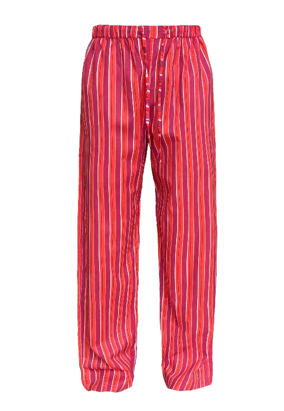 Alipore Pants (Orange & Red) Fashionable Button-Up Pants