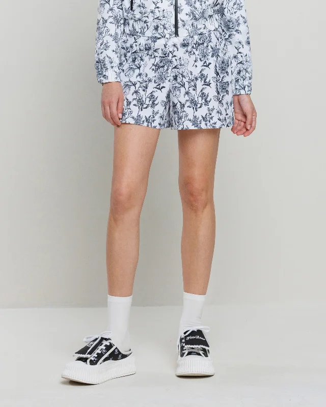 Garden Short Pants - White Soft Cotton Pants