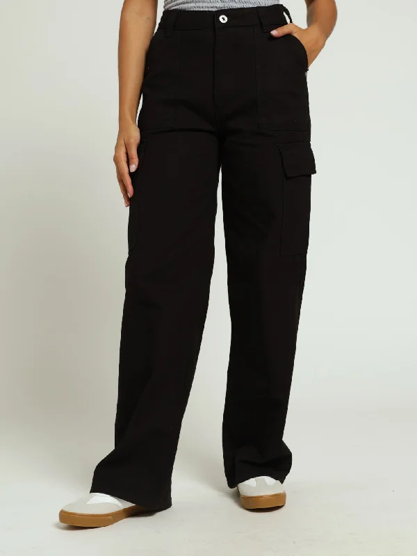 Lamb Chop Pant - Black Comfortable Denim Leggings