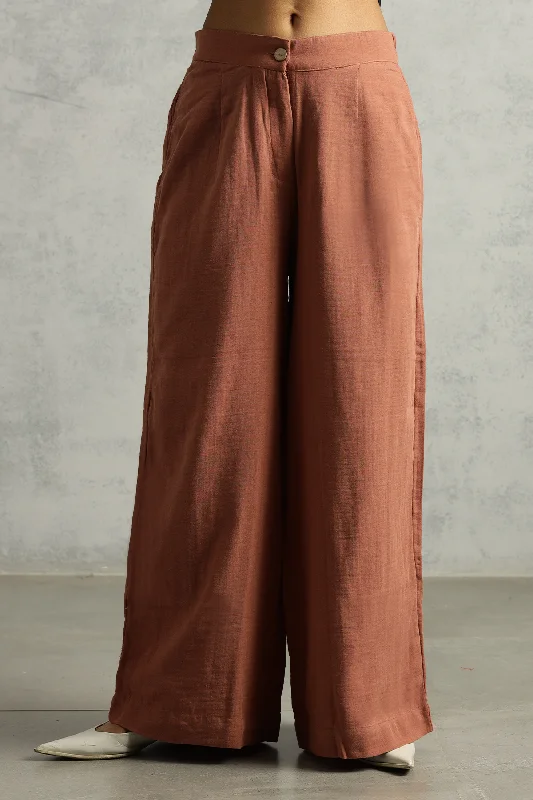 Olina High Rise Pants : Dust Rose Chic Capri Pants