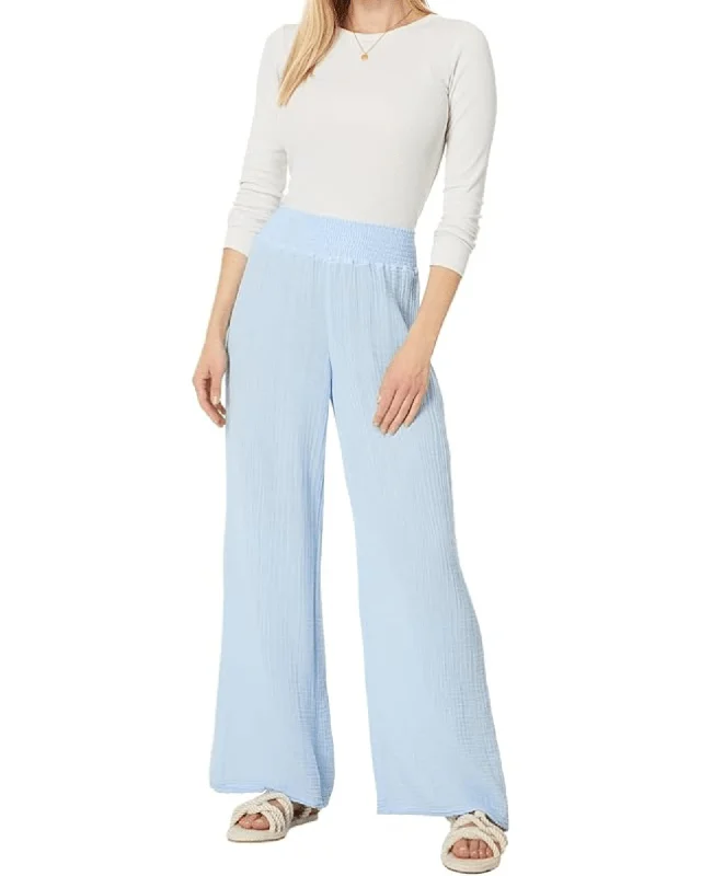 Susie Smocked Waist Pant Stylish Elastic Waist Pants