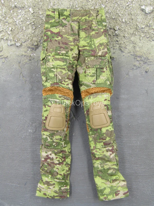 Russian Soldier Miss Spetsnaz - Female Multicam Combat Pants Elegant Palazzo Trousers