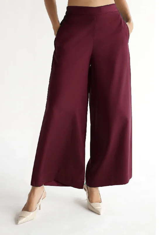 Essential Pants : Merlot Lightweight Linen Pants