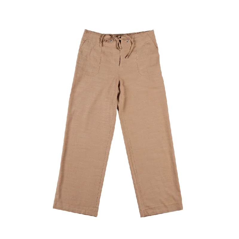 KG-Bamboo Women's Beach Pant 07 - LATTE Classic Chino Pants