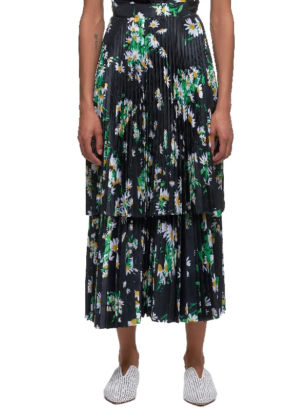 Pleated Daisy Skirt (57-DAISY) velvet skirt sumptuous