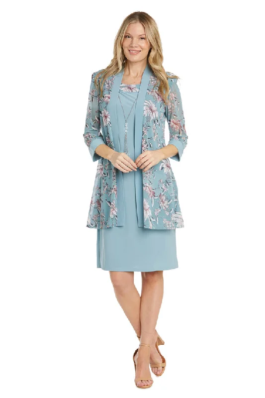 R&M Richards 1036 Print Jacket Short Mother of the Bride Dress Satin Jacket Silk Jacket Chiffon Jacket