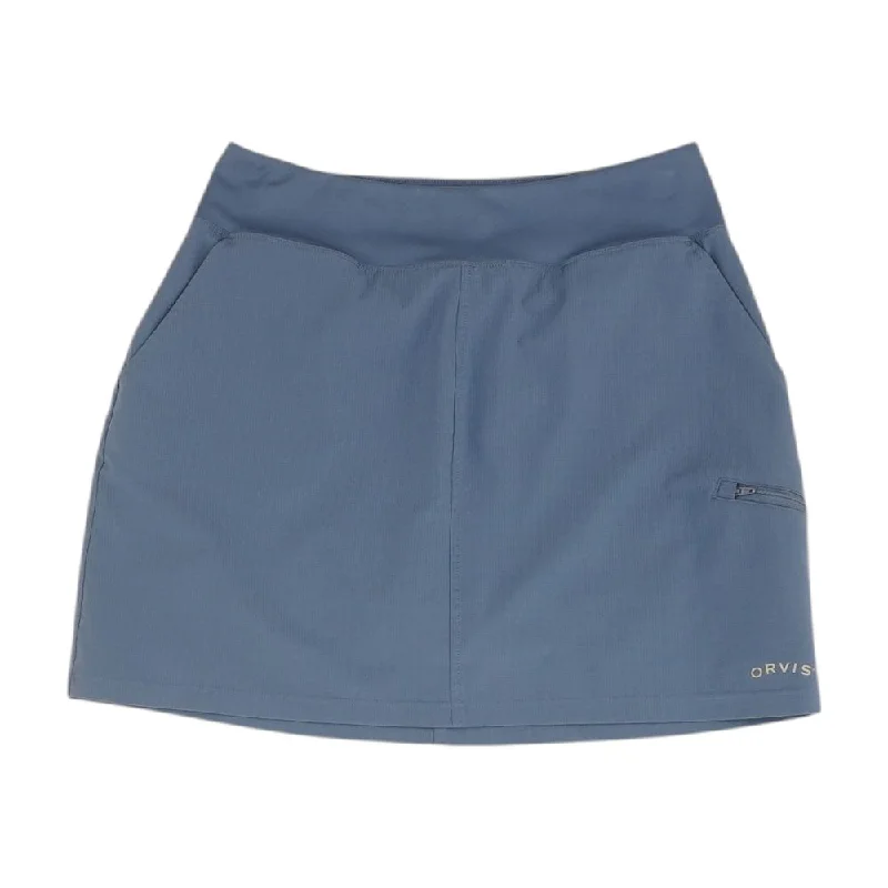 Blue Solid Active Skirt cashmere skirt plush