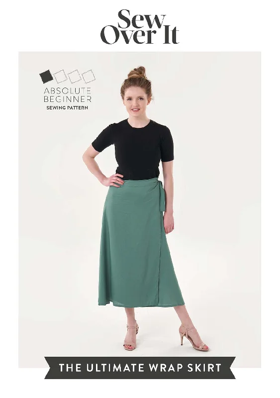 Ultimate Wrap Skirt PDF Sewing Pattern pleated skirt texture